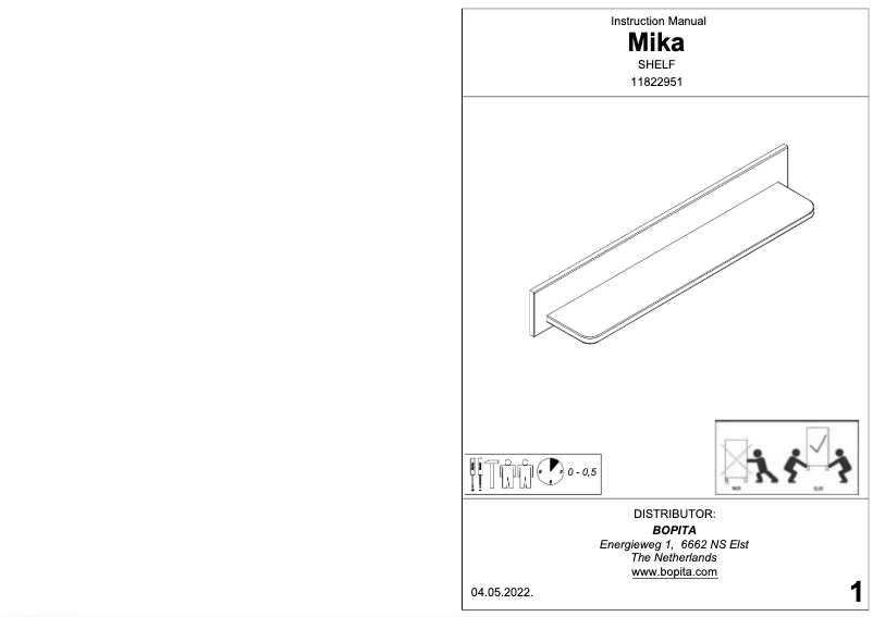 Page n°1 - Manuel utilisateur Bopita Mika