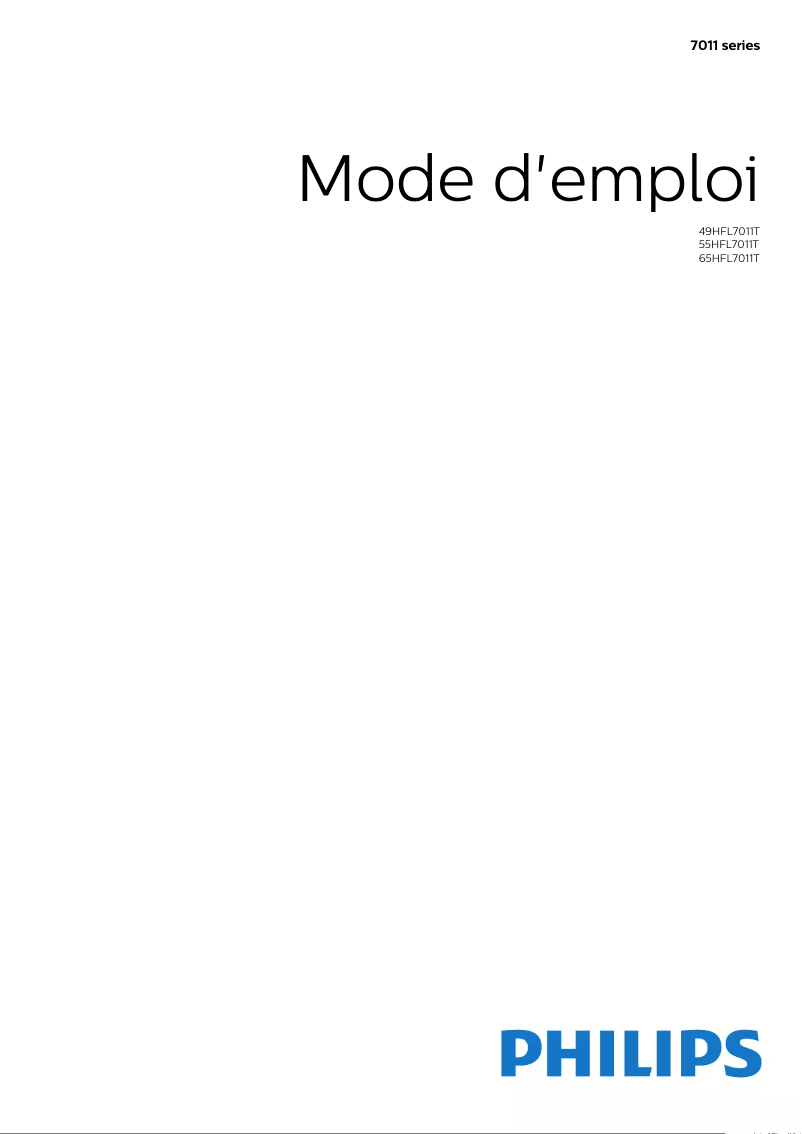 Page n°1 - Manuel utilisateur Philips 49HFL7011T