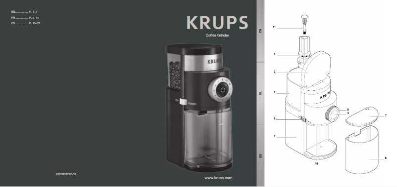Page 1 de la notice Manuel utilisateur Krups GX5508