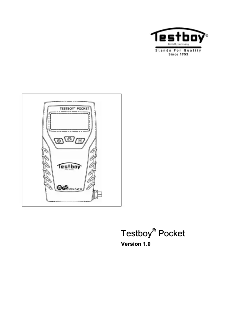 Image de la première page du manuel de l'appareil Pocket