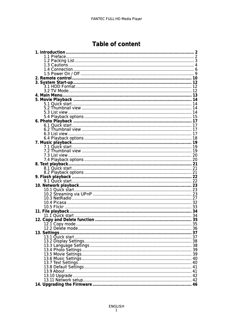 Imagen de la primera página del manual del dispositivo MM-XHD7