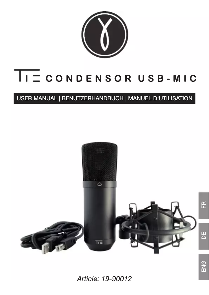 Image de la première page du manuel de l'appareil Condenser Mic 19-90012