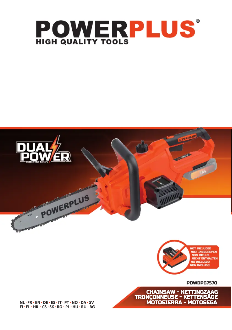 Page 1 de la notice Manuel utilisateur PowerPlus POWDPG7570