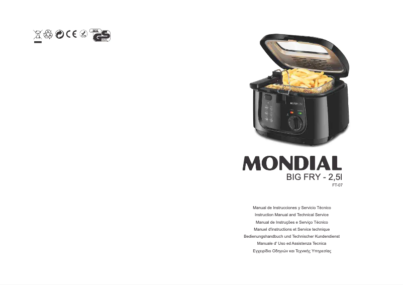 Página 1 del manual Manual de usuario Mondial FT-07