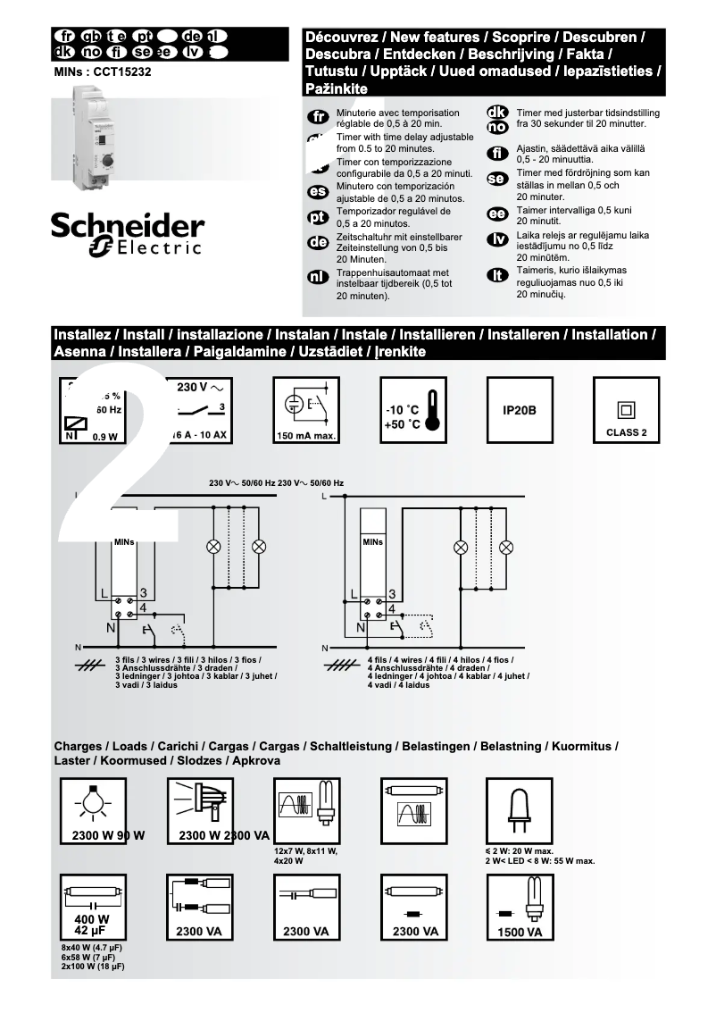 Image de la première page du manuel de l'appareil CCT15232
