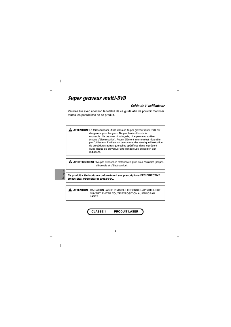 Página 1 del manual Manual de usuario LG GH20NS10