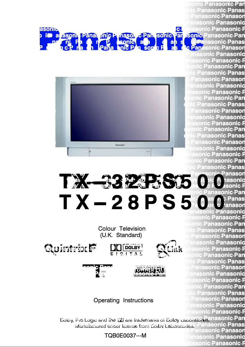 Imagen de la primera página del manual del dispositivo TX-32PS500