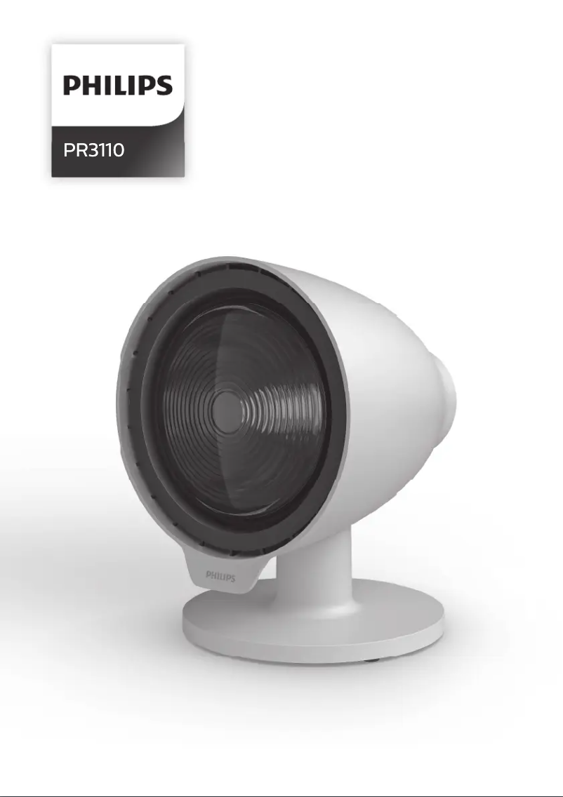 Page n°1 - Manuel utilisateur Philips InfraCare PR3110
