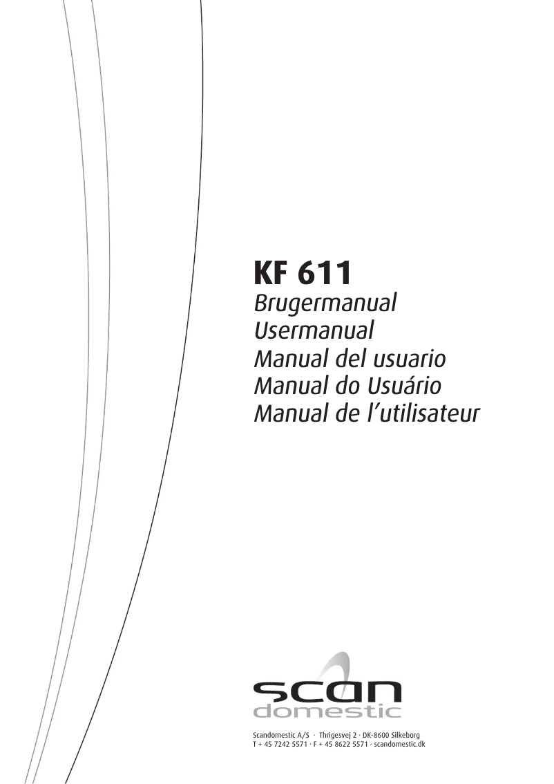 Page 1 de la notice Manuel utilisateur Scandomestic KF 611