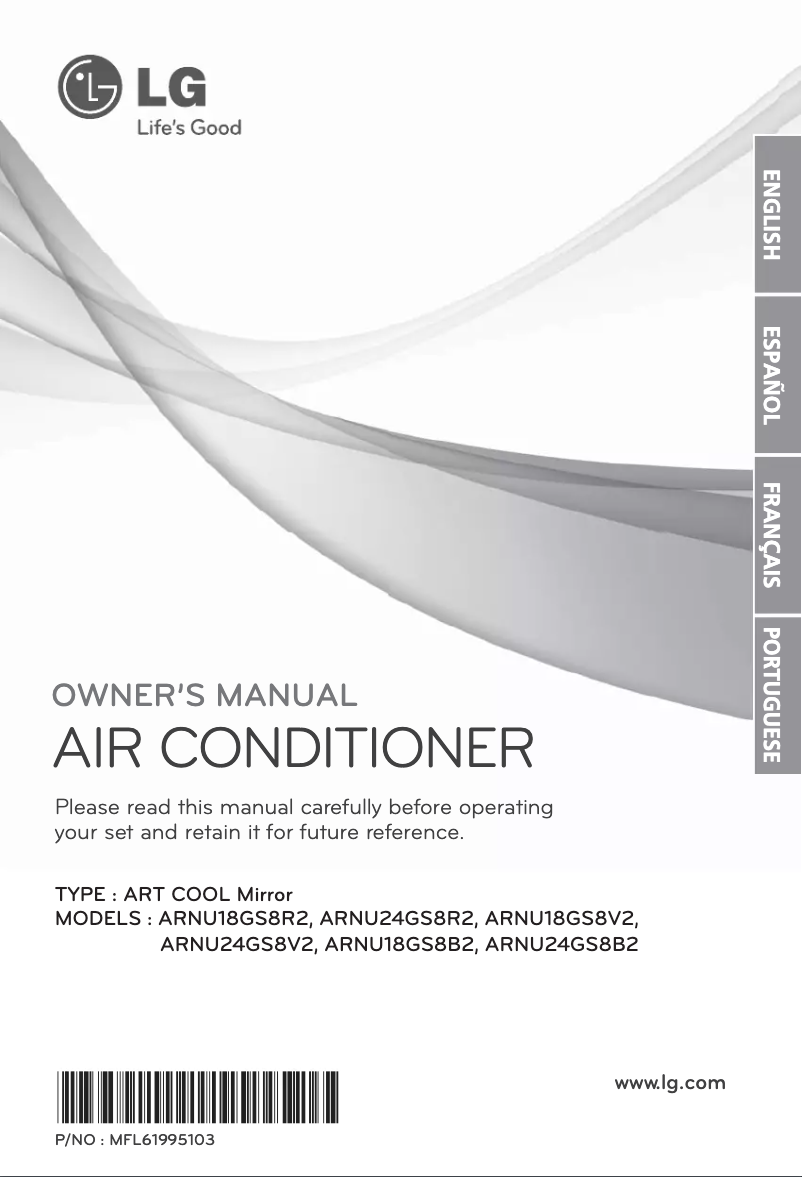 Page n°1 - Manuel utilisateur LG MULTI V ARNU18GS8R2