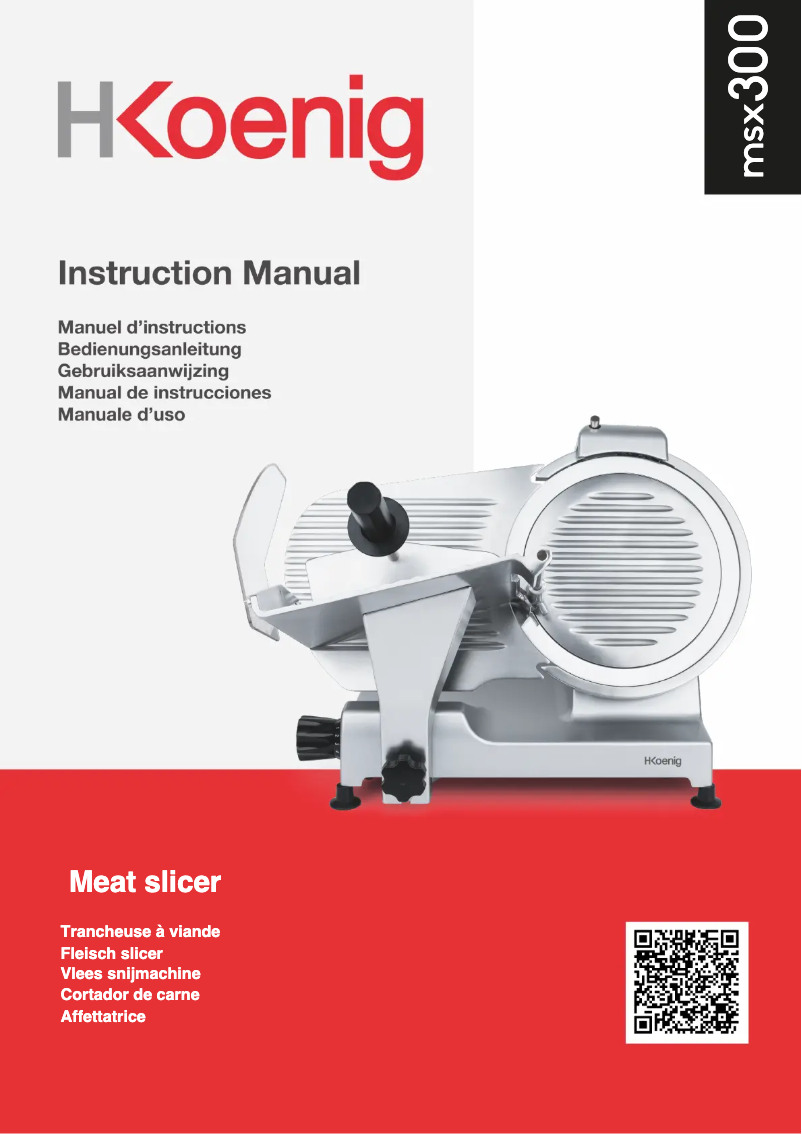 Image de la première page du manuel de l'appareil MSX300