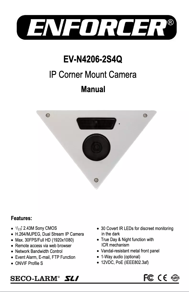 Image de la première page du manuel de l'appareil EV-N4206-2S4Q
