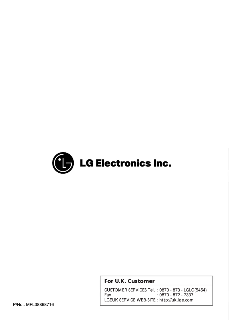 Page 1 de la notice Manuel utilisateur LG WD-14445TDS