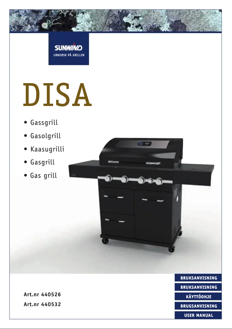 Page n°1 - Manuel utilisateur Sunwind Disa