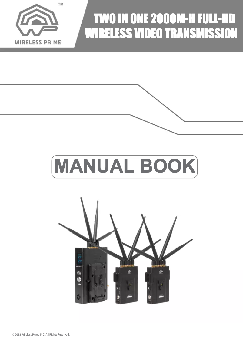 Page 1 de la notice Manuel utilisateur Cinegears TWO IN ONE 2000M-H FULL-HD