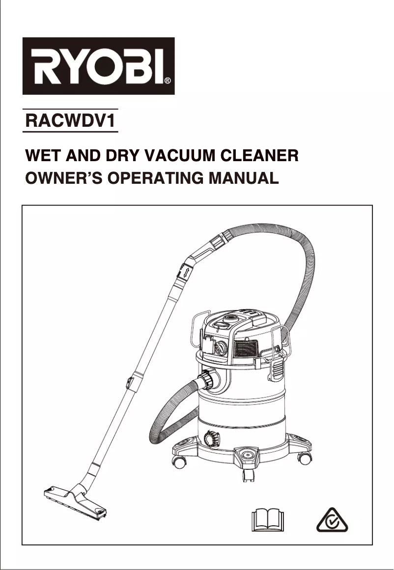 Page 1 de la notice Manuel utilisateur RYOBI FACWDV1