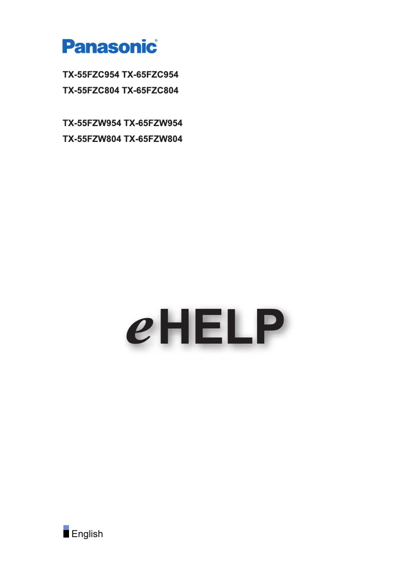 Imagen de la primera página del manual del dispositivo TX-55FZC954