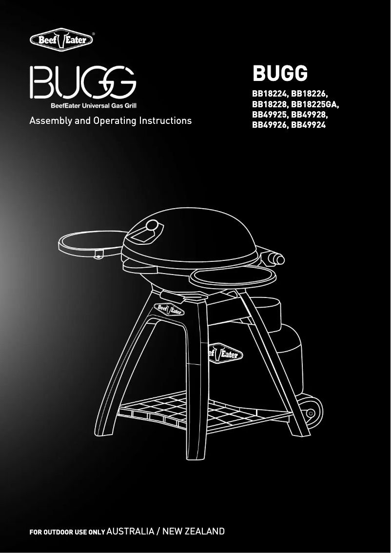 Page 1 de la notice Manuel utilisateur BeefEater Bugg BB49928