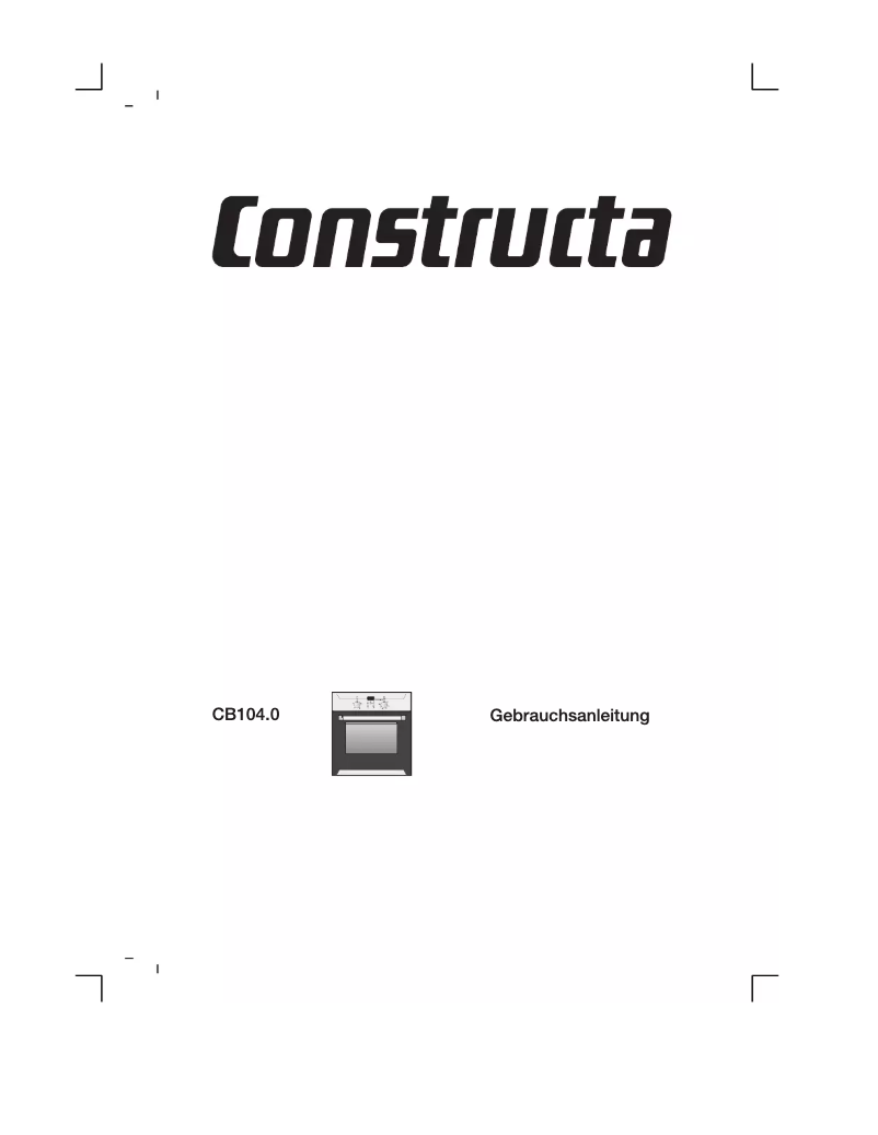 Página 1 del manual Manual de usuario Constructa CB10450