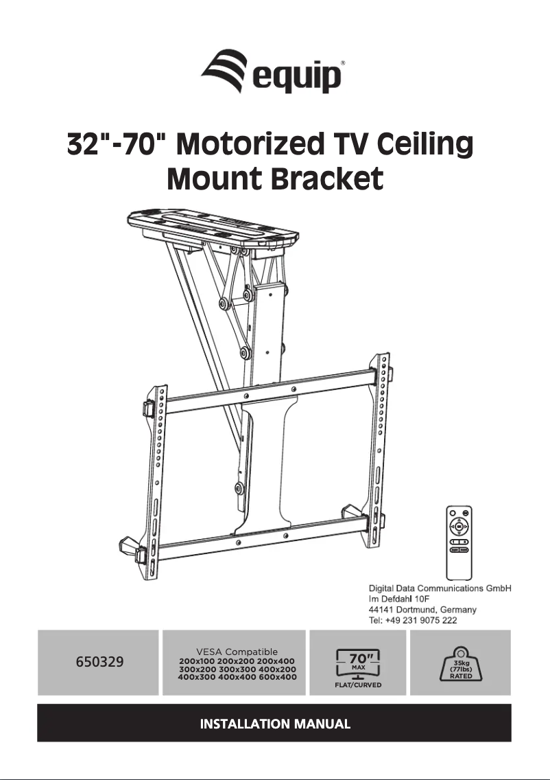 Page 1 de la notice Manuel utilisateur Equip 650329