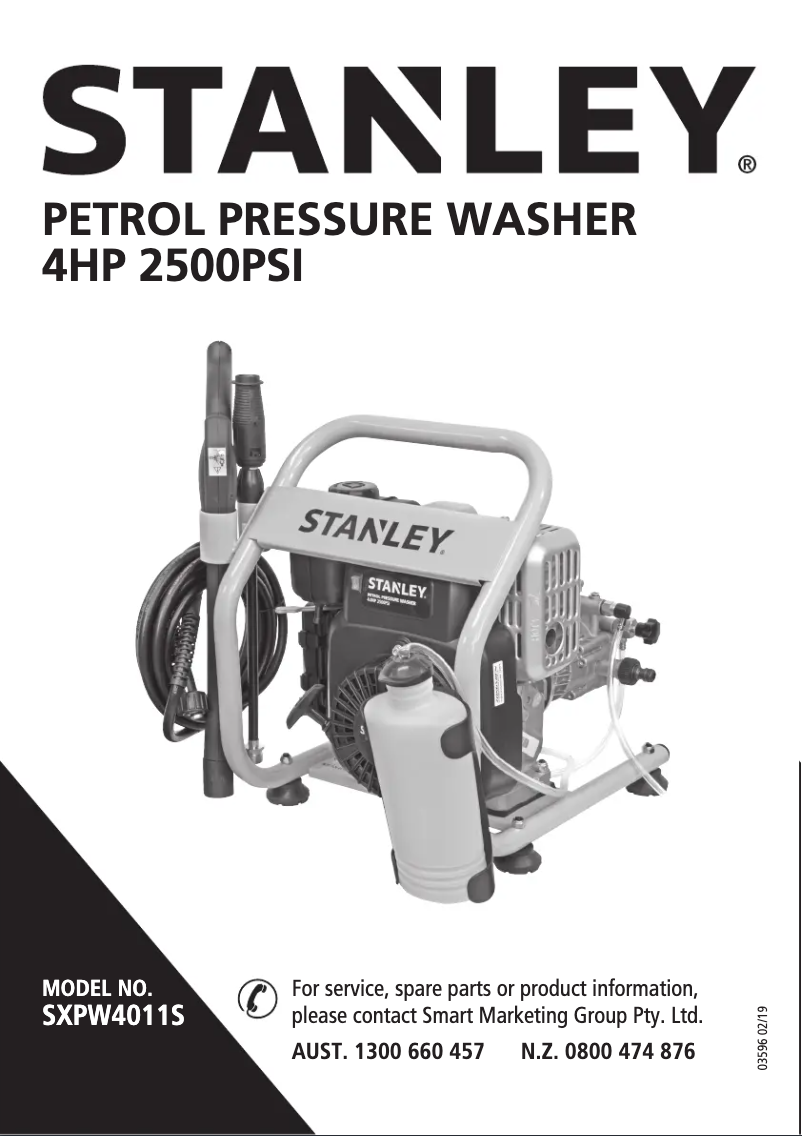 Image de la première page du manuel de l'appareil SXPW4011S