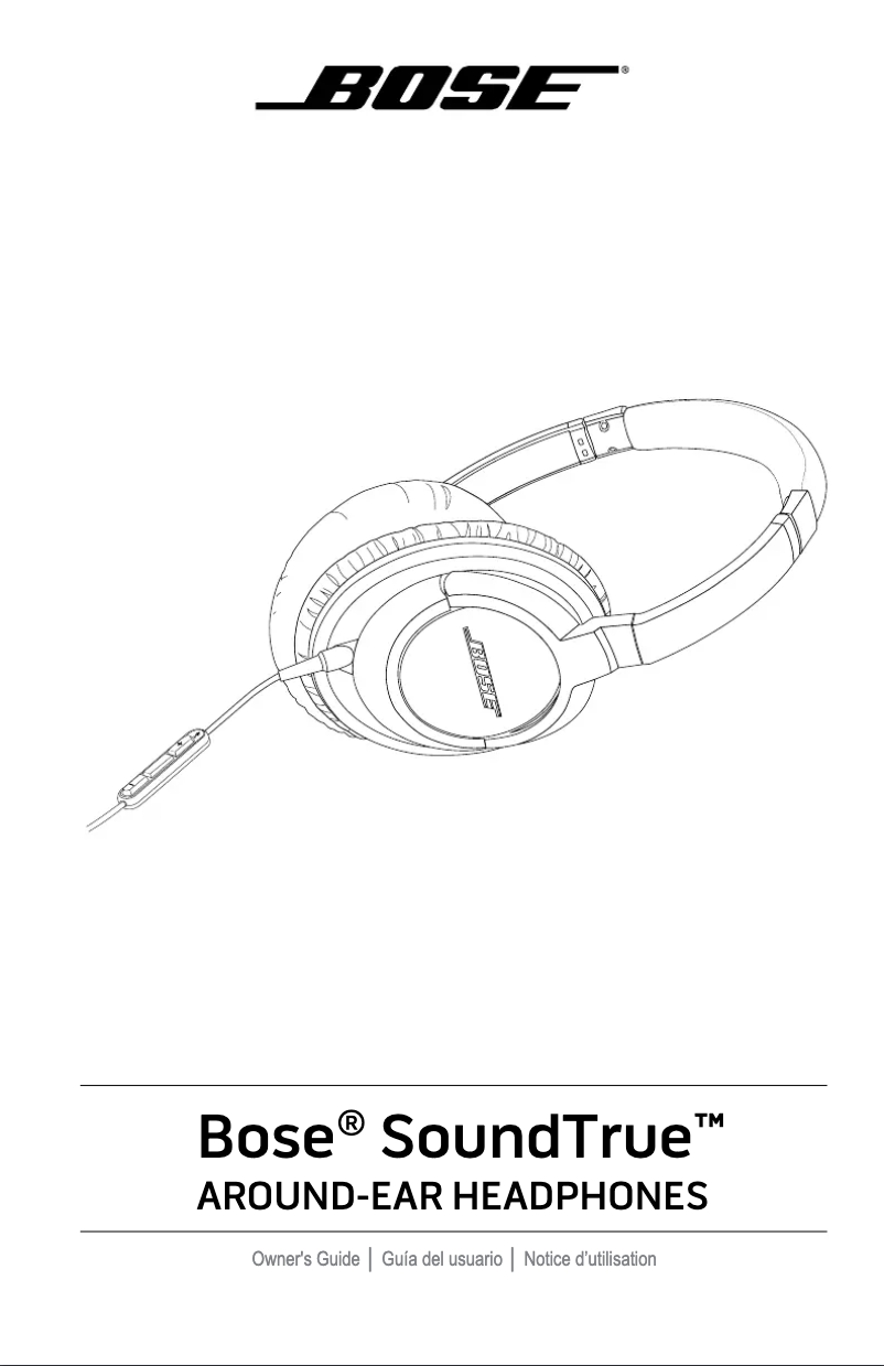 Página 1 del manual Manual de usuario Bose SoundTrue On-Ear