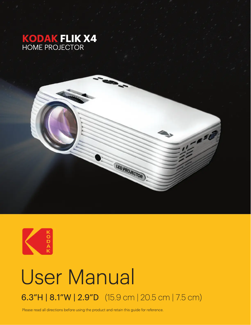 Page n°1 - Guide d'installation Kodak FLIK X4