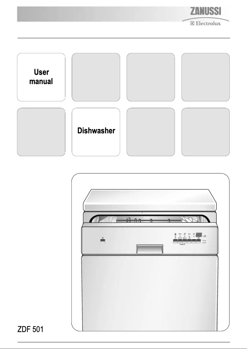 Page n°1 - Manuel utilisateur Zanussi-Electrolux ZDF501S
