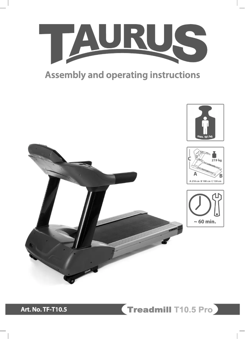 Page n°1 - Manuel utilisateur Taurus T10.5 Pro