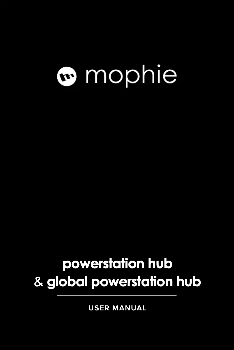 Page 1 de la notice Manuel utilisateur Mophie PowerStation Hub