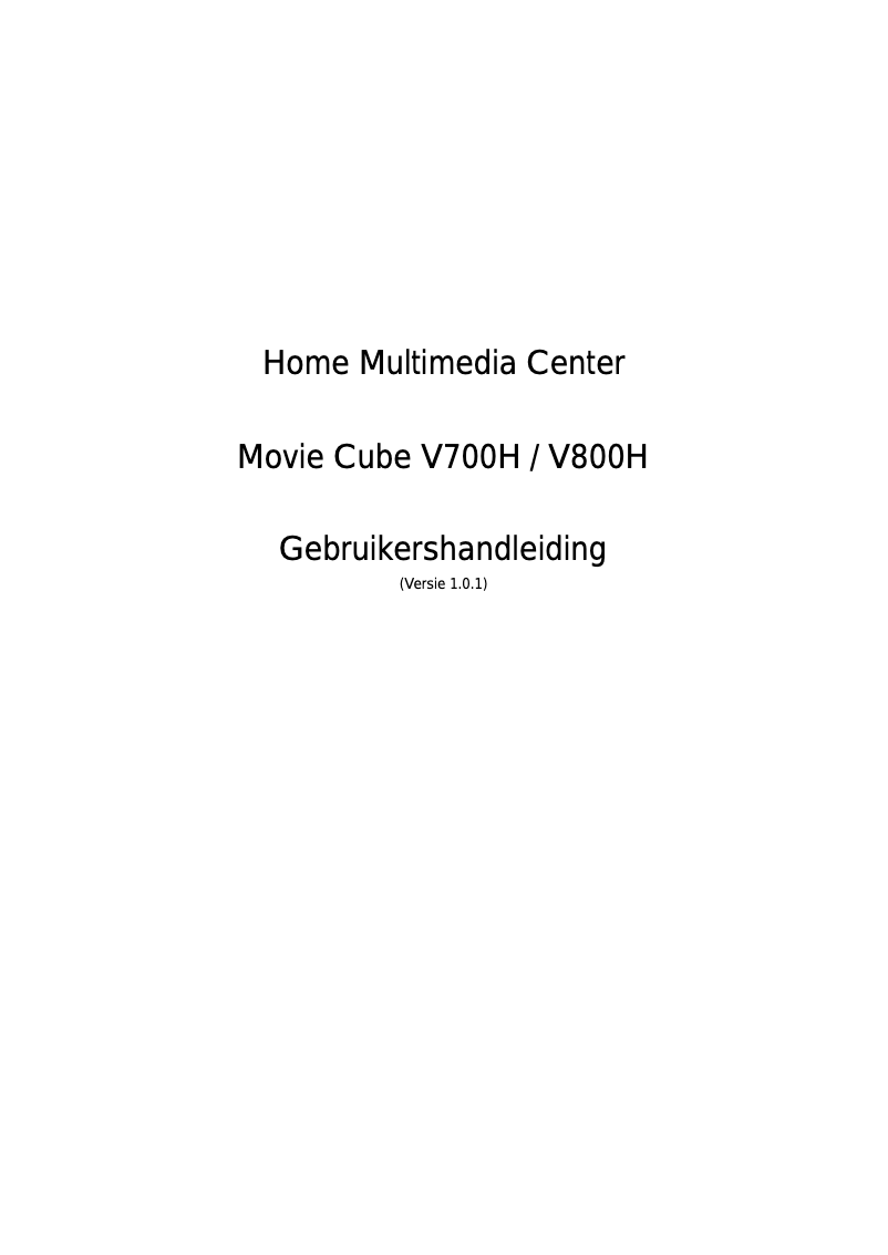 Page 1 de la notice Manuel utilisateur Emtec Movie Cube V700H