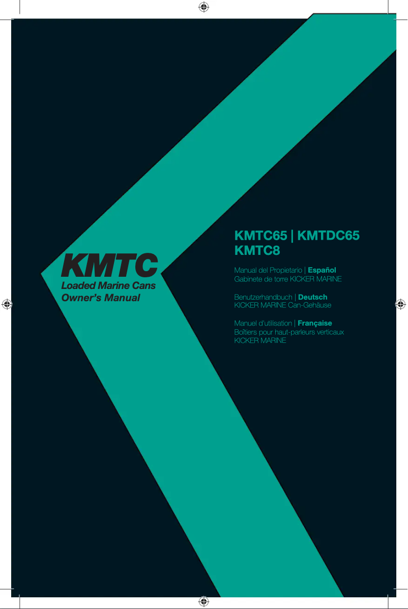 Page 1 de la notice Manuel utilisateur Kicker KMTC8