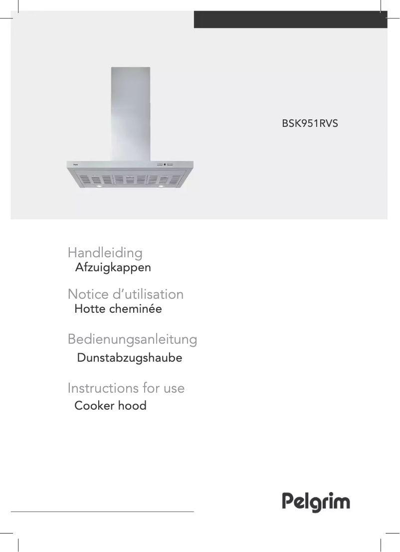 Page 1 de la notice Manuel utilisateur Pelgrim BSK951RVS