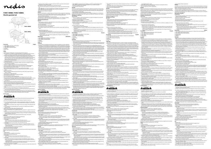 Image de la première page du manuel de l'appareil FCRA110EBK8