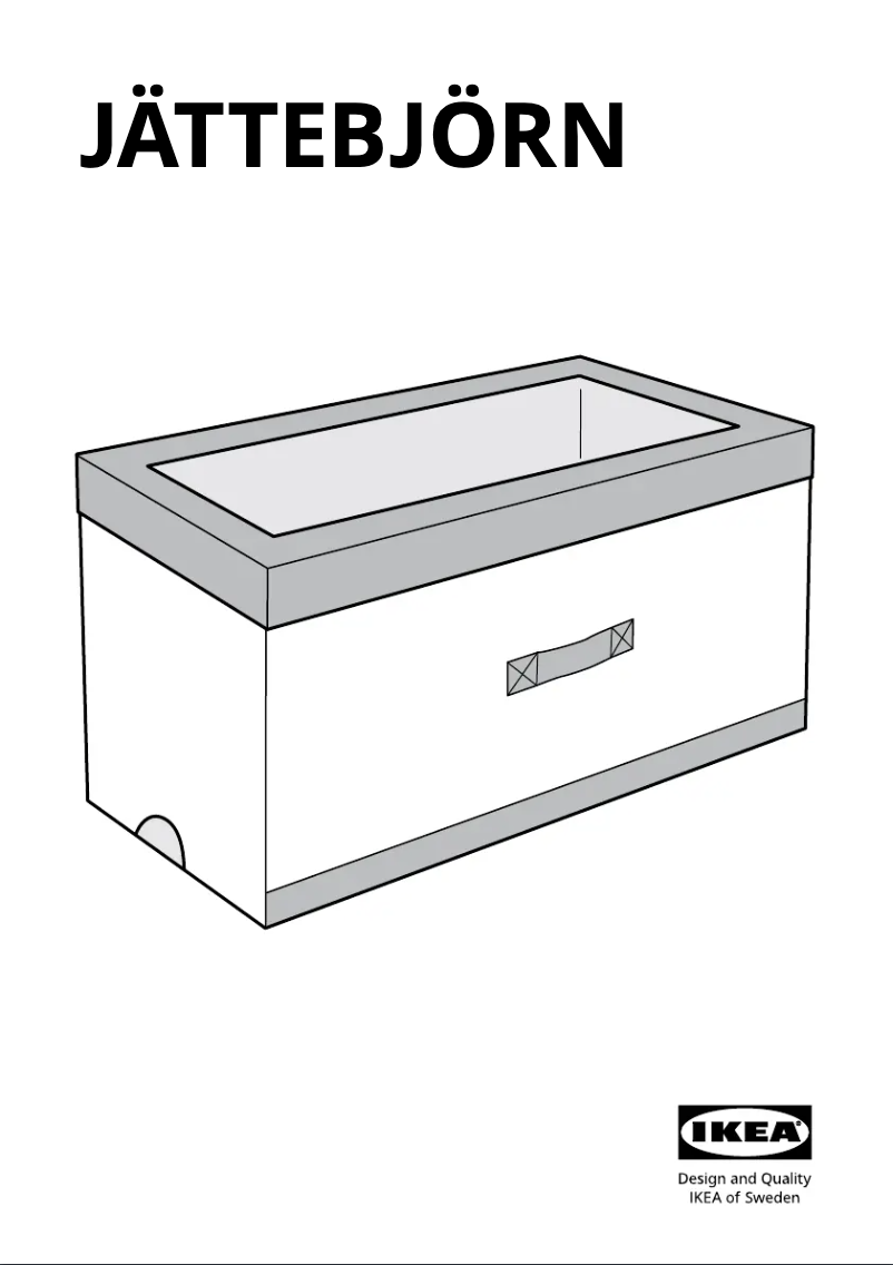 Image de la première page du manuel de l'appareil JÄTTEBJÖRN 205.731.92