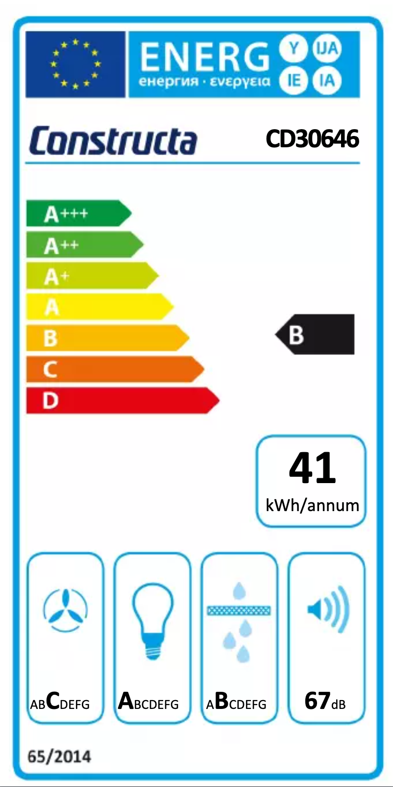 Page n°1 - Label énergétique Constructa CD30646