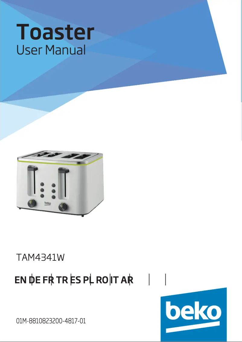 Page 1 de la notice Manuel utilisateur Beko TAM4341