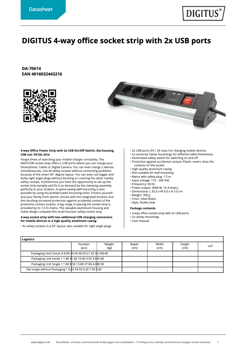 Image de la première page du manuel de l'appareil DA-70614