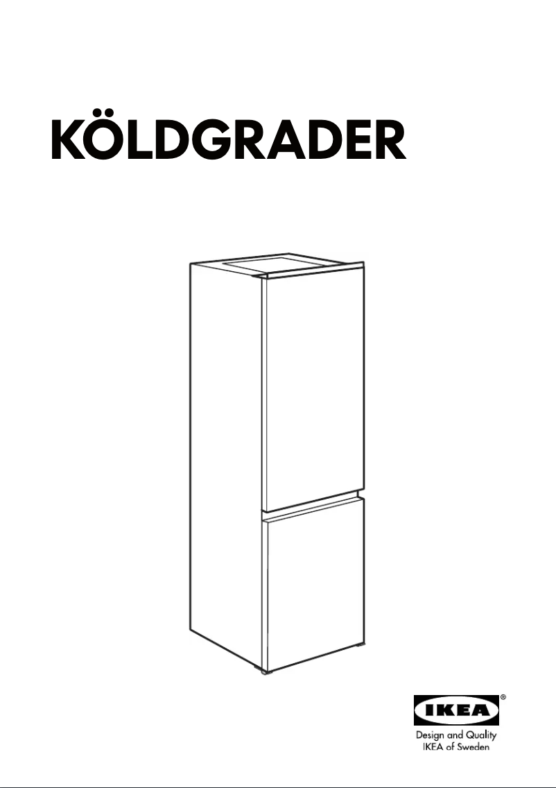 Image de la première page du manuel de l'appareil KÖLDGRADER