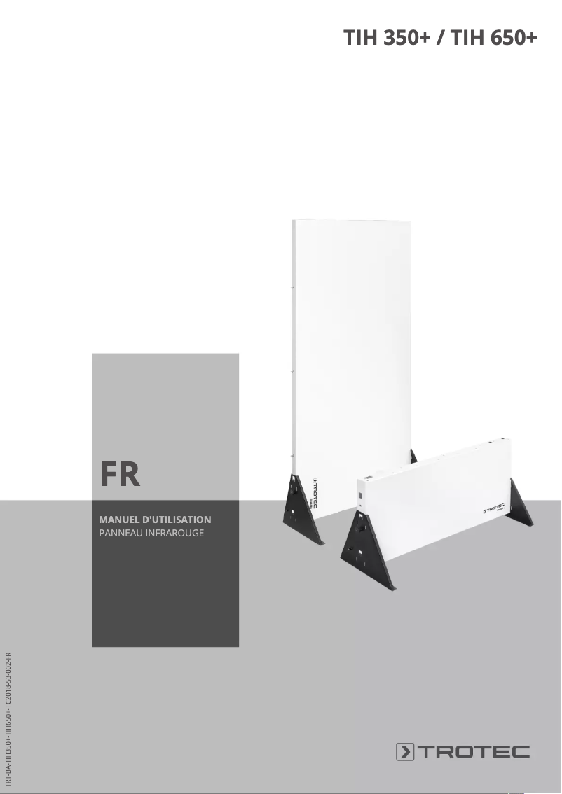Image de la première page du manuel de l'appareil TIH 650+
