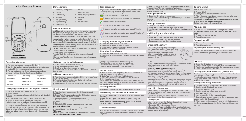 Page 1 de la notice Manuel utilisateur Alba 2.4