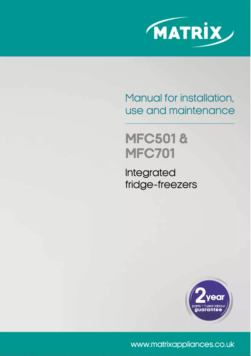 Page 1 de la notice Manuel utilisateur Matrix MFC501