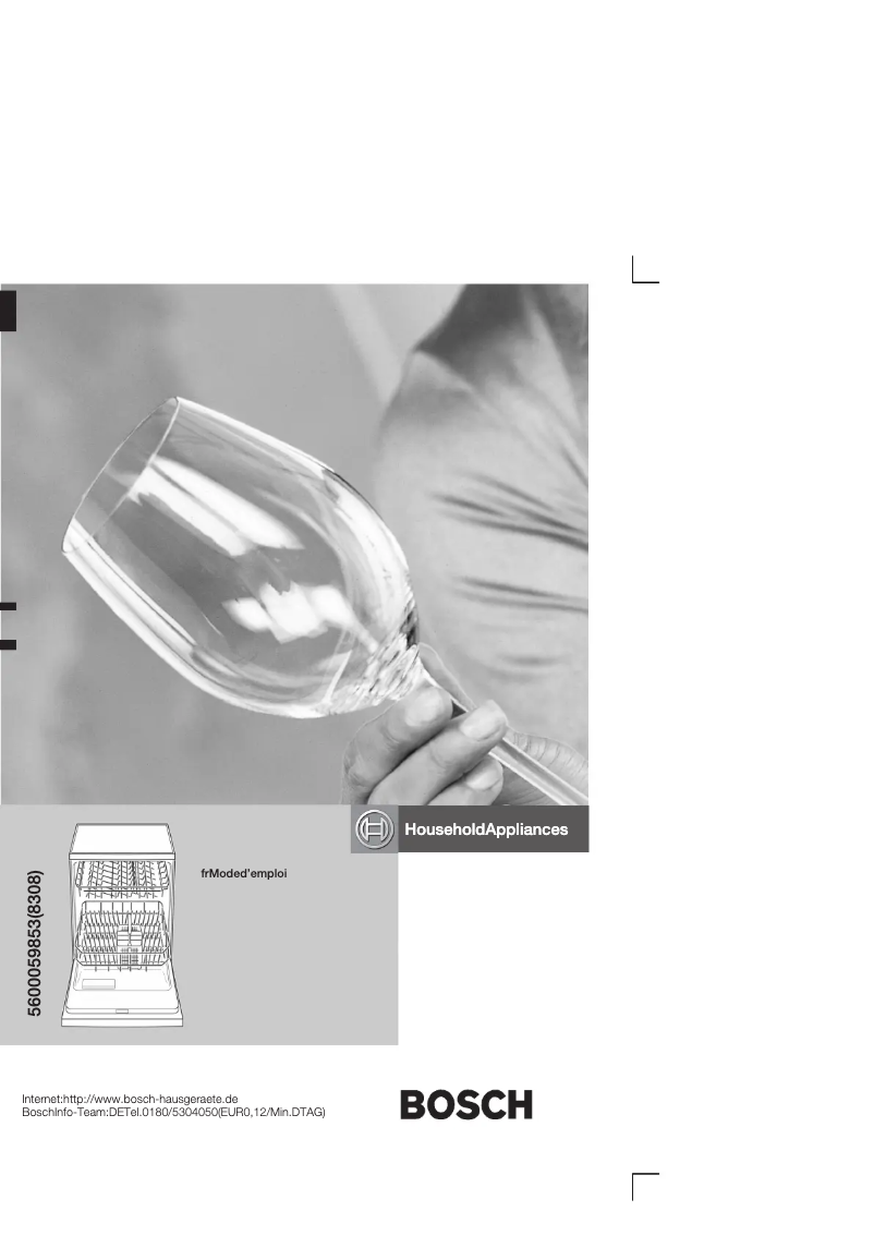 Page 1 de la notice Manuel utilisateur Bosch SGV59A23