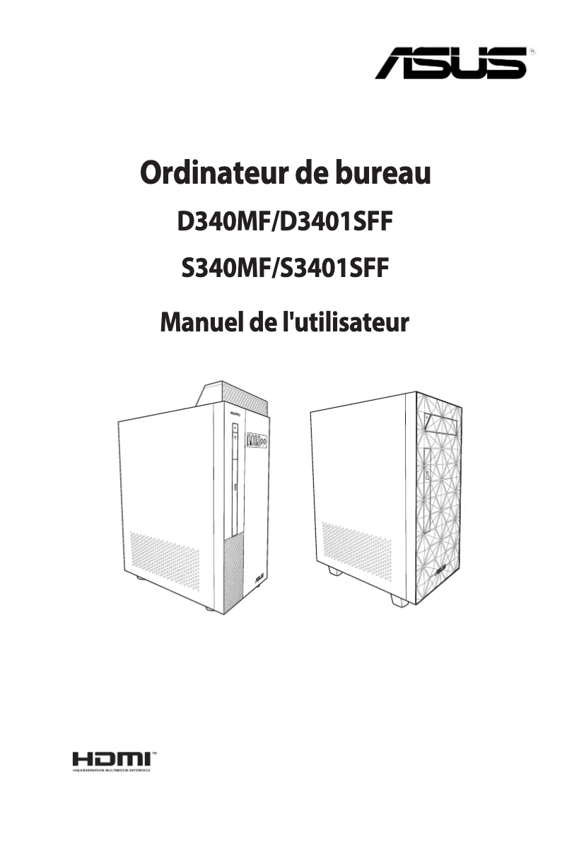 Image de la première page du manuel de l'appareil Pro S3401SFF