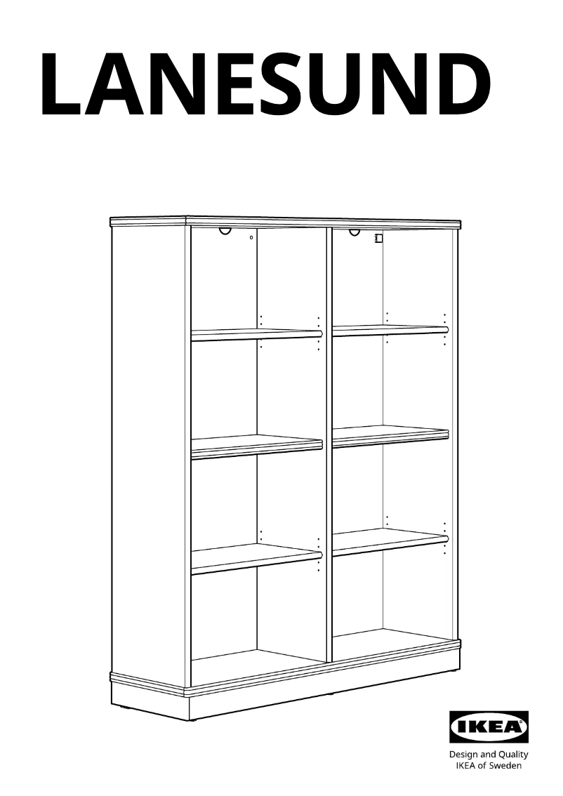 Page 1 de la notice Manuel utilisateur Ikea LANESUND 404.665.44