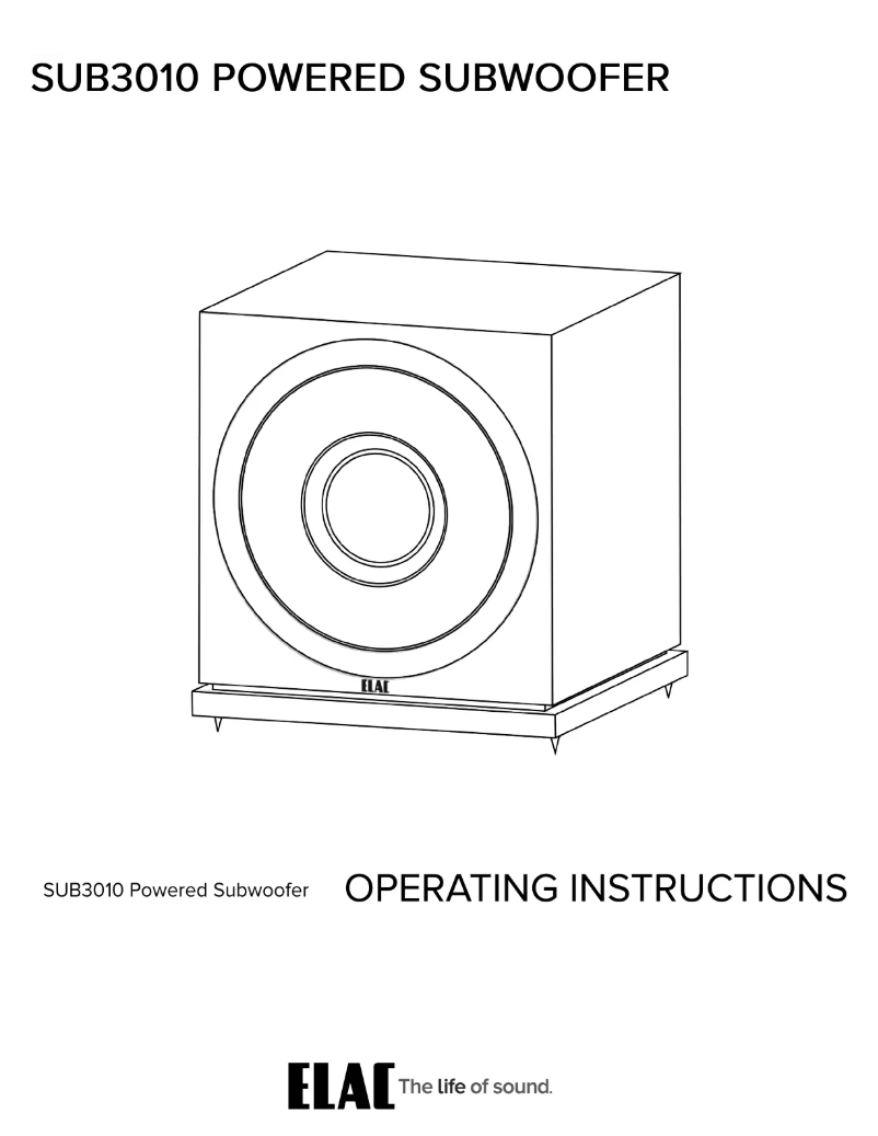 Página 1 del manual Manual de usuario ELAC Debut 2.0 SUB3010