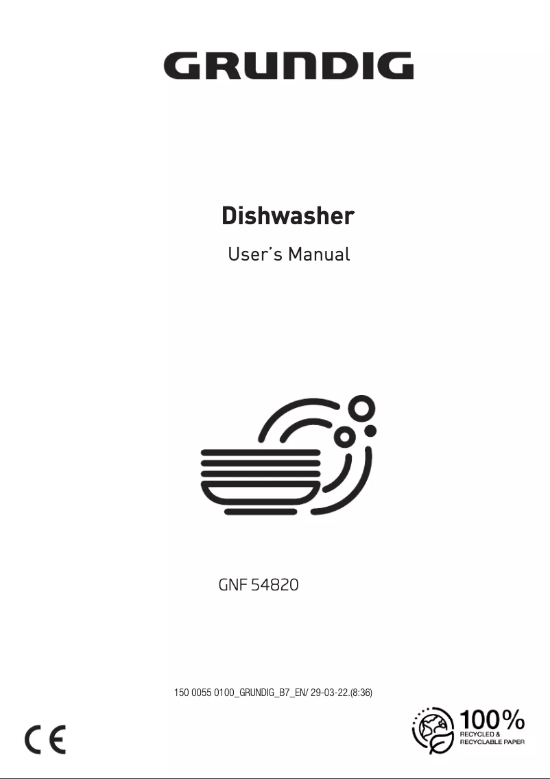 Image de la première page du manuel de l'appareil GNF 54820