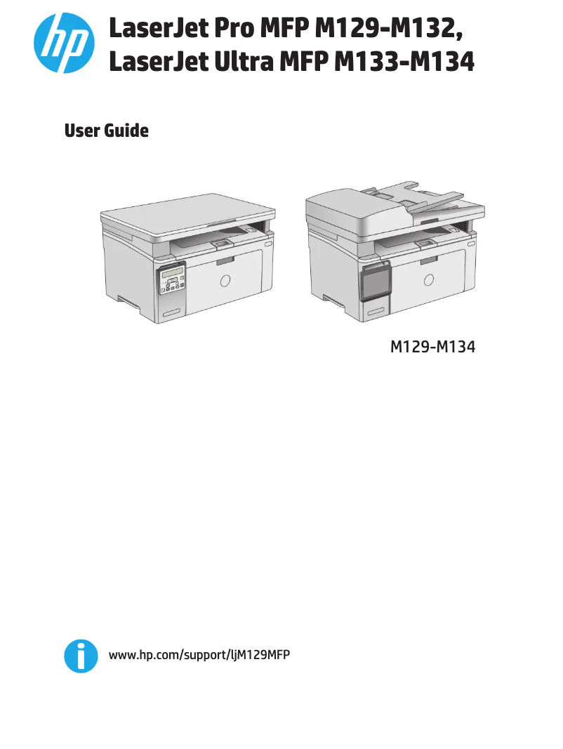 Page 1 de la notice Manuel utilisateur HP LaserJet Pro M130fw