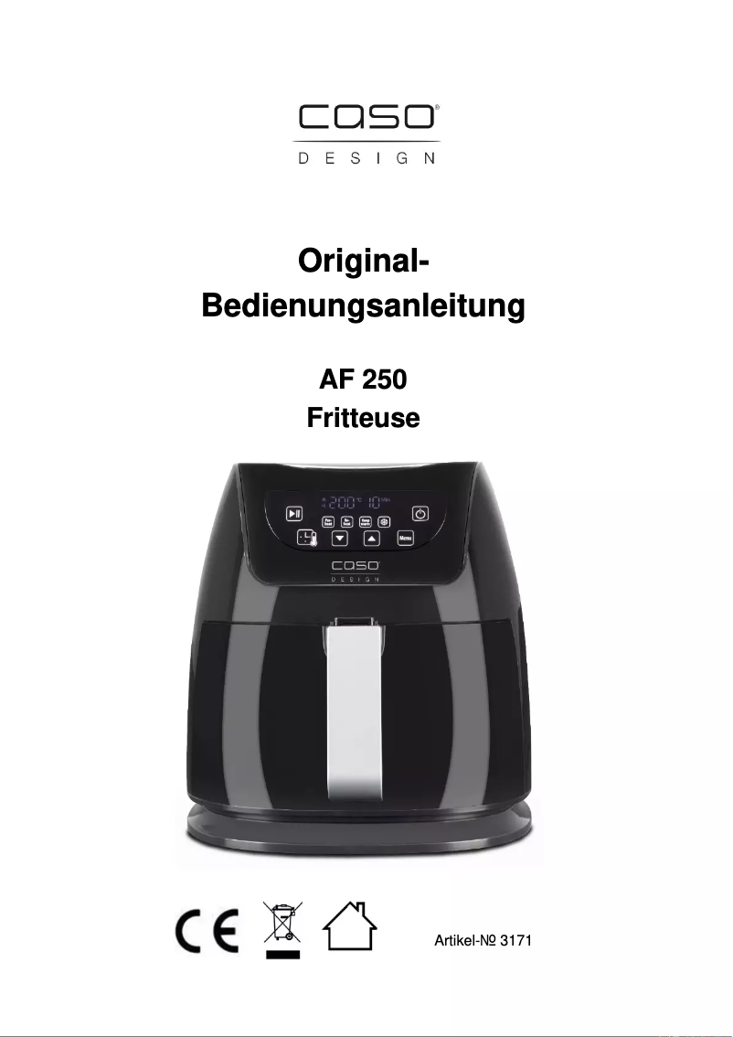 Image de la première page du manuel de l'appareil AF 250