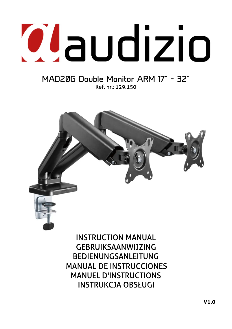 Page n°1 - Manuel utilisateur Audizio MAD20G